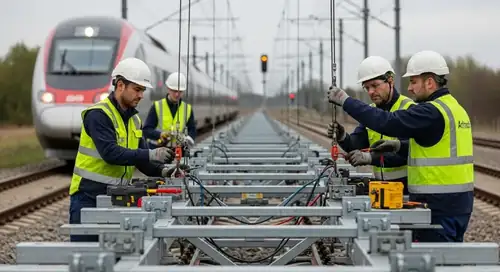 Procédure de sécurité électrique pour la consignation caténaire