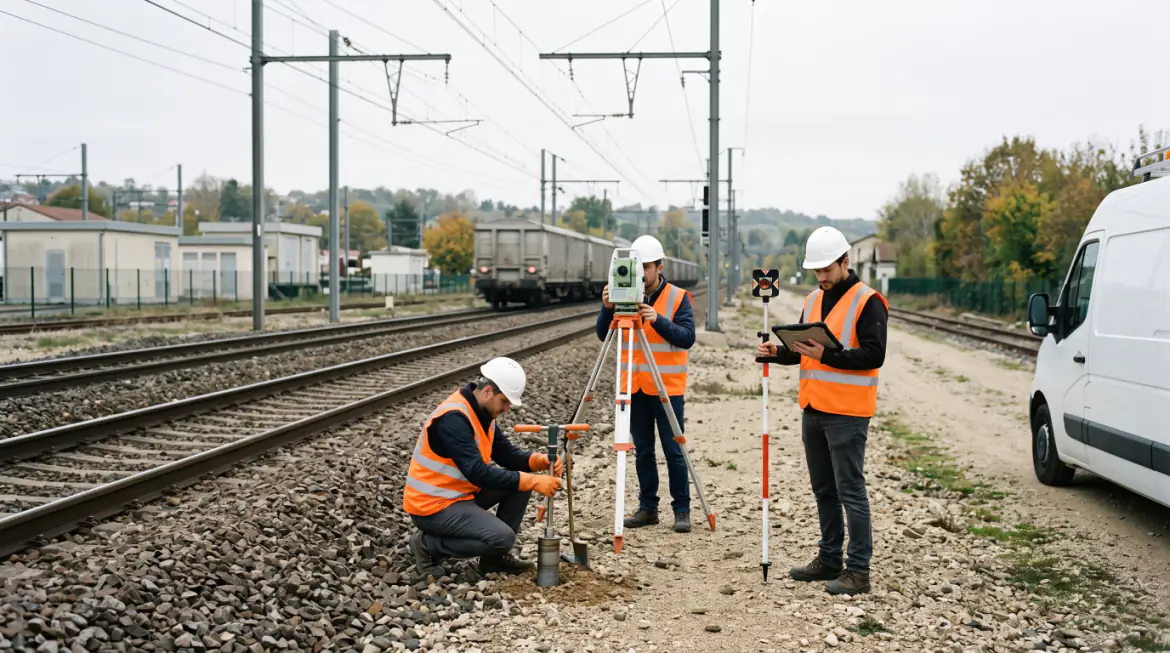 Géomètres et bureaux d'études en emprise ferroviaire