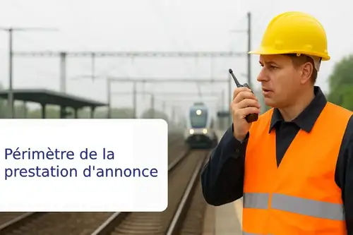Extrait du référentiel sur la nature et le périmètre de la prestation d'annonce ferroviaire