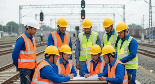 Extrait de document sur les réunions et inspections ferroviaires
