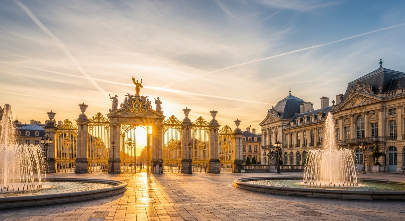 Vue panoramique de Nancy avec la Place Stanislas